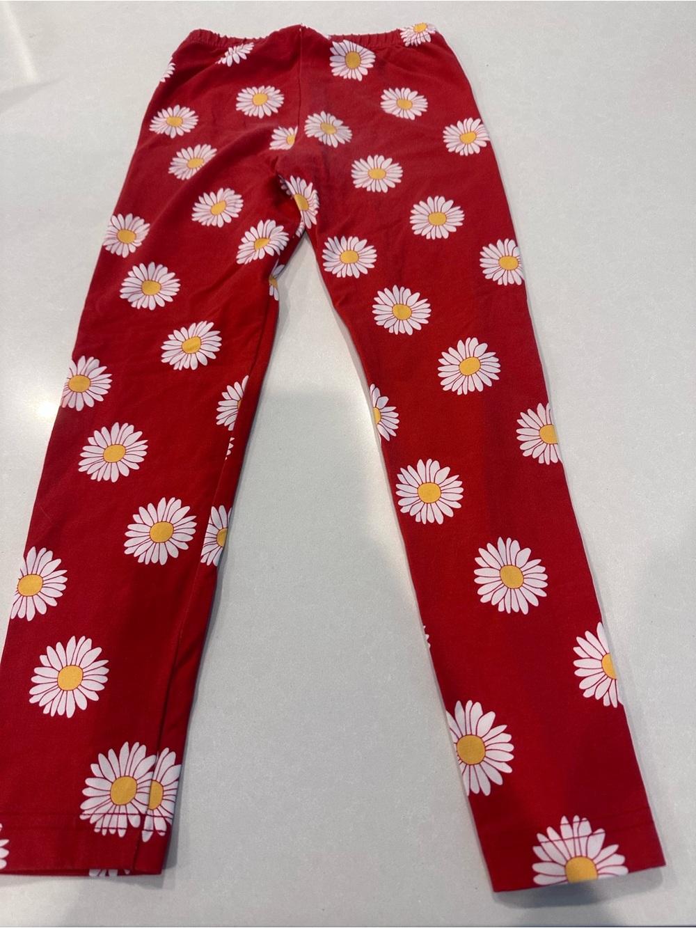 Hanna Andersson Red Daisy Print Leggings